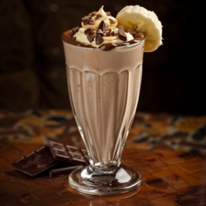 Experience a burst of freshness and health with our Avocado Green Dream smoothie, beautifully presented in a tall, elegant glass. Topped with a swirl of whipped cream, luscious chocolate shavings, and fresh banana slices, this vibrant concoction is more than just visually stunning—it's packed with nutrients to energize your day. Scattered beside the glass are delectable pieces of chocolate that enhance the luxurious feel of this creamy delight. Indulge guilt-free with Zestful Blends' eco-friendly packaged smoothies that promise goodness in every sip!