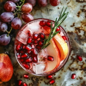 Experience the vibrant zest of our Pomegranate Orchard Blend, served refreshingly chilled with ice cubes, lush pomegranate seeds, crisp apple slices, and an aromatic sprig of rosemary. Nestled beside this invigorating glass are a bunch of succulent red grapes and a freshly sliced apple on a rustic surface—invoking the wholesome charm of an orchard. Scattered pomegranate seeds add the finishing touch to this scene bursting with goodness. Indulge in our fresh fruit salads, nutrient-rich juices, delightful snacks, revitalizing smoothies, whole fruit packs, and delectable desserts—all crafted to enrich your health while embracing eco-friendly practices. Find your freshness at Zestful Blends!