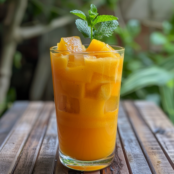 Experience the vitality of our Cantaloupe Cooler, a refreshing blend bursting with goodness! Served in a stylish glass and garnished with juicy cantaloupe chunks and a sprig of fresh mint, this drink is a feast for both the eyes and palate. The vibrant orange hue beautifully contrasts with the lush green mint leaves, set against an inviting backdrop of natural green foliage. At Zestful Blends, we’re committed to delivering health-packed delights—from fruit salads and smoothies to whole fruit packs and decadent desserts—all made fresh to fuel your zest for life. Plus, our eco-friendly practices ensure that every sip you take nurtures not just your body but also our planet. Your wellness journey starts here!