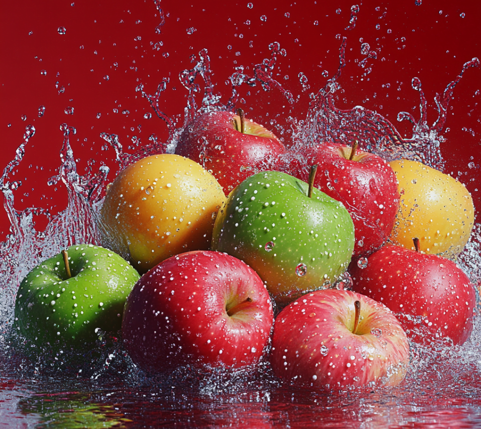 A vibrant collection of apples, high in fibre, packed with antioxidants highlighting the best fruit for health.